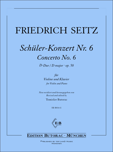 Cover - Friedrich Seitz, Concerto No. 6 op. 50